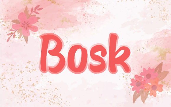 Bosk: The Simple Script Font That Transforms Designs