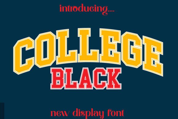 College Black Design: Bold Typography for Modern Brands