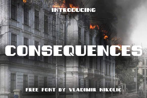 Consequences: Free Display Font for Bold Design