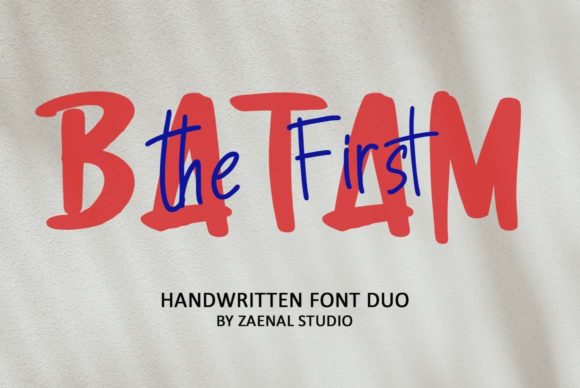 First Batam: A Duo Font That Brings Color and Cheer to Every Design Project