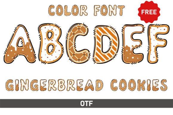 Gingerbread Cookies: A Playful Font for Creative Designs and Cutting Machines