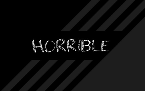 Horrible Font: Handcrafted Charm for Designers