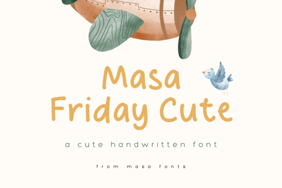 Masa Friday Cute: A Friendly Display Font for Everyday Creativity