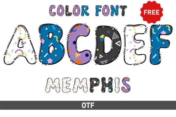 Meet Memphis: A Playful Serif Font with Colorful Charm