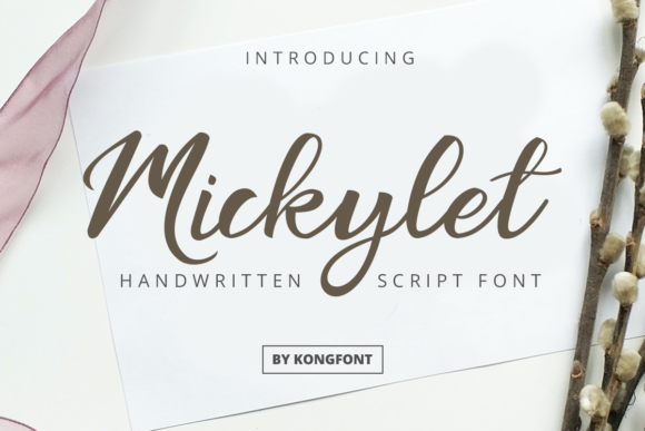 Mickylet: A Playful Script Font for Modern Design