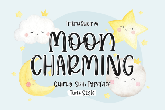Moon Charming: A Playful Duo Font for Warm Branding