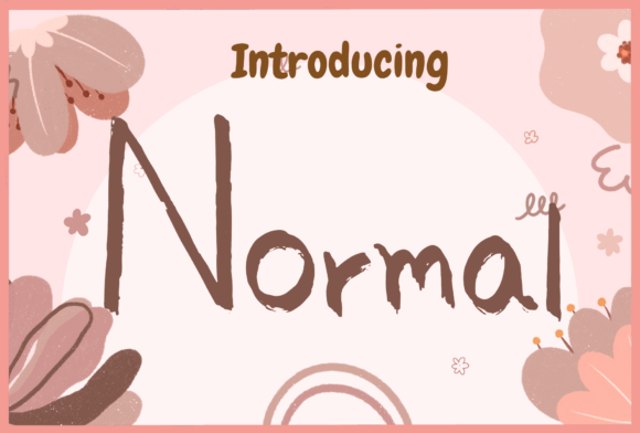 Normal: The Handwritten Font That Redefines Playful Authenticity