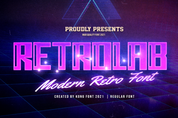 Retro Lab: A Modern Playful Display Font for Creative Projects