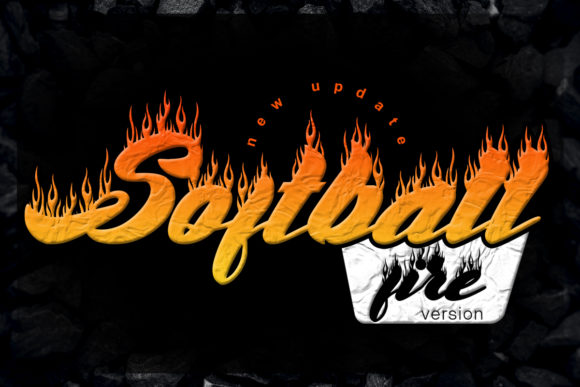 Softball Fire: A Bold Decorative Font for Stylish Designs