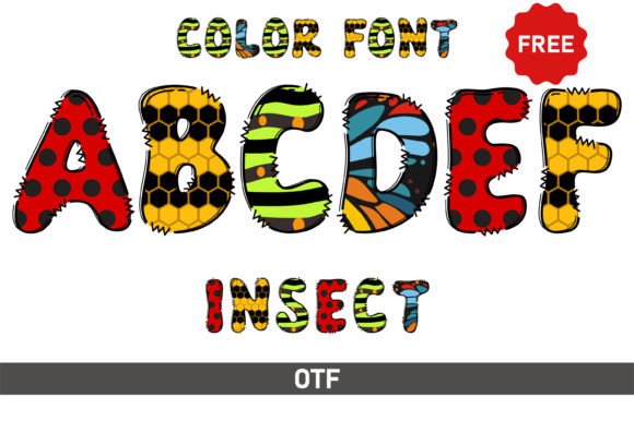 The Insect Font: A Playful Typeface for Creative and Artistic Design Projects
