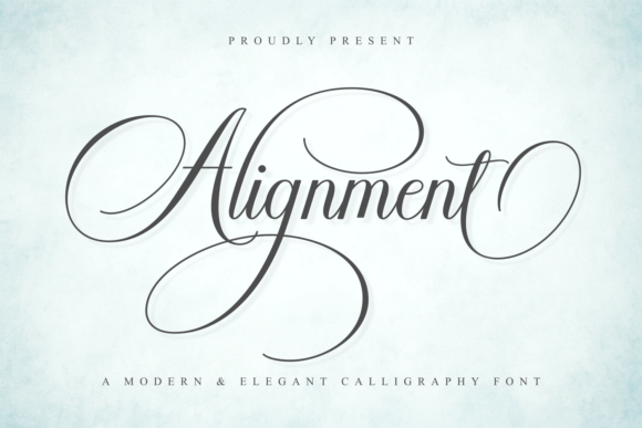 Understanding Alignment: A Modern Calligraphy Font for Elegant Design Work