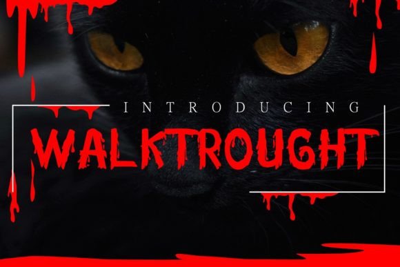 Walktrought: A Modern Decorative Font for Creative Projects